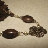 Повседневные бусы "Принцесса шоколада"