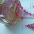 Комплект браслет и серьги Розовый